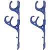 Ganci Attrezzi Piscina da 2 Ganci Plastica 10,5 x 3,5 x 29,5 cm c