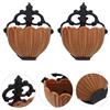 2 Pcs Supporto Decorativo Per Casa Delle Bambole Mini Mensole Mobili Case
