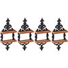 2 Pcs Supporto Decorativo Per Casa Delle Bambole Mini Mensole Mobili Case