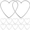 10Pc Dreamcatcher semplice Loving Heart Shape Metal Ring Placcatura anello