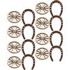 Mini Ferro Di Cavallo Ruota Carro Minuscola Arredamento Micropaesaggio