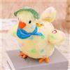 Cartoon Novità Gallina Posa Uova Elettriche Peluche Morbido con Bambole Sound