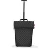 reisenthel Trolley M - Carrello per la spesa portatile con robusto telaio in alluminio - Realizzato in materiale impermeabile, Glassy Dots Black, taglia unica, Trolley M Frame Glossy Dots nero