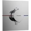 hansgrohe ShowerSelect Comfort E - Miscelatore termostatico incasso, Rubinetto termostatico, Termostato quadrato, per la valvola ShowerSelect Comfort, cromo