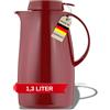 Helios Servitherm - Caraffa sottovuoto, 1,3 l, colore: Rosso