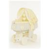 My Sweet Baby Culla in vimini Amelia con cappottina pieghevole - Biancheria da letto bianca e