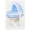 My Sweet Baby Culla in vimini Bellamy con cappottina pieghevole - Biancheria da letto bianca e