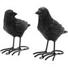 Not specified Set di due statue decorative realistiche corvi neri per il per tuo spazio per