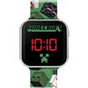 Peers Hardy (UK) Limited Minecraft Green Printed Strap LED Watch MIN4230