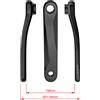 Fsa, Pedivelle CK-745/IS/GEN4, 170 mm Unisex Adulto, Nero sabbiato anodizzato (2