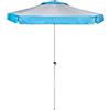 BRUNNER 0113013N Moderno Ombrellone da Sole Grigio/Azzurro, Solado, Diametro 200 Cm e Altezza 220 Cm