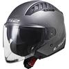 LS2, Casco Moto Jet COPTER SOLID Matt Titanium, M