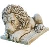 OUTLET DEL GIARDINO Statua Leone Da Collezione Leone In Polvere Di Marmo Leone