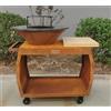 RJRoyal Living Barbecue Plancha Grill Big Jack 3.0 in acciaio Corten anello di fuoco braciere