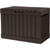 Keter Kentwood contenitore da giardino in resina da 190 l marrone pannelli