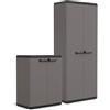 Keter Set 2 Armadi in Resina Alto e Basso