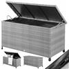 Casaria Baule da Giardino 122x56x62cm Polyrattan Box XXL Contenitore Cassettone