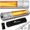 TRESKO Stufa a Infrarossi 2000W con Telecomando Riscaldatore Elettrico Patio con