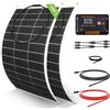 ECO-WORTHY ECO WORTHY Pannello Flessibile 12V 260W KIT Fibra Vetro 23% 130W×2 mono fibra