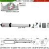 Securvera Pistone Cancello Automatico 2,5 MT Motore 230 V Corsa 400 mm Ricambio Serai VDS