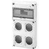 Does not apply GEWISS - GW68003N Q-Din 10 Moduli, 2 Flange Iec 16A + 2 Iec 16/32 A, IP65