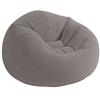 Intex 68579NP - Poltrona Sacco Gonfiabile, Vinile, Grigio, 114x114x71 cm