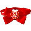 Fabric Pet Bow Tie with Heart for Valentine's Day Parties - new year pet bow