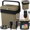 peme Frigo Portatile Elettrico 12V 220V Frigorifero per Auto Camper 25,7L