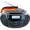 SCHWAIGER Lettore CD con cassette e radio MP3 Connessione USB Radio FM