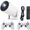 CONSOLE PROIETTORE ULTRA HD CON 1000 GAMES E TV STICK WIFI SMART TV 2 JOYSTICK