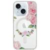 Custodia Per APPLE IPHONE 15 Cover MagSafe Trasparente Flower Protezione Fotocam