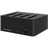 Glotrends Duplicatore per Hard Disk GLOTRENDS SATA 2.5/3.5 HDD/SSD con Alimentatore e Cavo
