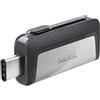 Sandisk Ultra Dual USB Drive Type C 64 GB USB 3.1 Type C Nero/Argento