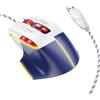 Hoco. HOCO GM31 - MOUSE GAMING USB CON FILO 3600DPI - BIANCO BLU
