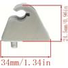 1pz Clip supporto Aletta Parasole Golf M 1 Clip gancio supporto aletta parasole grigia Opel Vauxhall Astra Corsa Vivaro