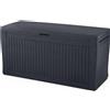 Keter Baule da Esterno Comfy Grafite capacità 270L 117x45,57H cm