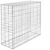 Wiltec Gabbione metallico 100x80x30 cm ø 4 mm Gabbia sassi per recinzioni muri