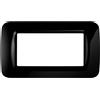 GEWISS - GW22514 Placca Top System, in Tecnopolimero Finitura Lucida, 4 Posti, N