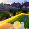 echosari Striscia di Luci LED Solari per Esterni 5M 320 Luci LED Striscia con Telecomando