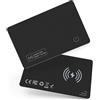 Satevol Slim Air Tag Card Bluetooth Smart Finder Ricaricabile Wallet Tracker