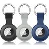 Meliya 3 Pezzi Meliya AirTag Portachiavi per Apple Airtag Silicone Custodia per Apple