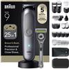 Braun Rasoio Elettrico Barba e Capelli Serie 9, Accessori AIO9565 Grigio