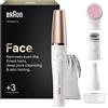 Braun FaceSpa Pro - Epilatore viso, sistema di pulizia e rassodamento