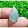 Cabochon pietra preziosa 12,80 CT a forma di pera cristallo acquamarina blu c...