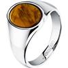 AMEN Anello Morellato Terra SBKA07 Acciaio Occhio di tigre Ring mis 21 23 Uomo