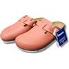 Birkenstock Pantofole da donna Birkenstock Boston zoccoli rossi in pelle taglia 38 stretta
