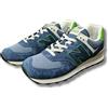 New Balance Scarpe da ginnastica per uomo unisex New Balance 574 in pelle blu e verde