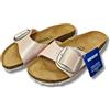 BIRKENSTOCK Sandali da donna Birkenstock Madrid fibbia grande rosa in Birko Flor taglia 41