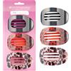 Brushworks Flat Claw Clip Set, Designed for All-Day Comfort with a Secure Grip, Flat Shape for Easy Lounging & Driving, Perfect for Updos,Vegan & Cruelty-Free