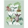 Komar Jungle Book Keep the Wild - Poster da parete, 50 x 70 cm, motivo: comar, stampa artistica (senza cornice), Disney
